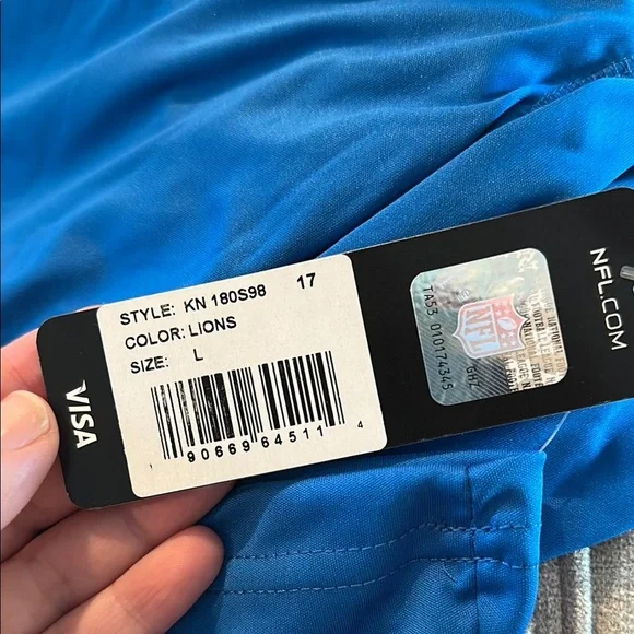 NFL Blue Long Sleeve Lions Tee - Picture 3 of 3